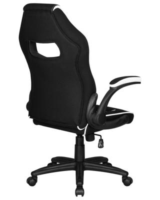 Кресло DOBRIN Кресло игровое DOBRIN RICK, черно-белая ткань арт. LMR-132B_P_TT-black-white
