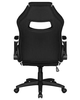 Кресло DOBRIN Кресло игровое DOBRIN RICK, черно-белая ткань арт. LMR-132B_P_TT-black-white