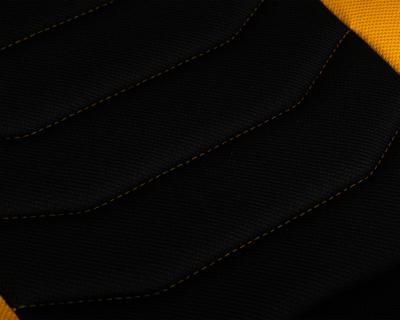 Кресло DOBRIN Кресло игровое DOBRIN RICK, черно-желтая ткань арт. LMR-132B_P_TT-black-yellow