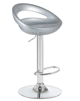 Стул барный DOBRIN Стул барный DOBRIN DISCO, серебряный арт. LM-1010_CH-M_ABS-silver