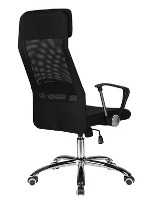 Кресло DOBRIN Офисное кресло для персонала DOBRIN PIERCE, чёрный арт. LMR-119B_CH-M_TT-black