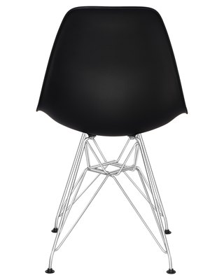 Стул DOBRIN Стул обеденный DOBRIN DSR, ножки хром, цвет чёрный (B-03) арт. LMZL-PP638A_CH-M_P-B-03