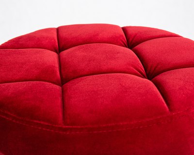 Стул барный DOBRIN Табурет барный DOBRIN BRUNO BLACK, бордо велюр (MJ9-43) арт. LM-5008_B-M_V-MJ9-43