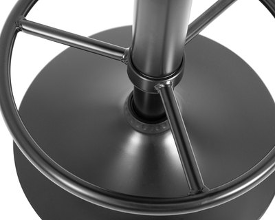 Стул барный DOBRIN Табурет барный DOBRIN BRUNO BLACK, черный велюр (MJ9-101) арт. LM-5008_B-M_V-MJ9-101