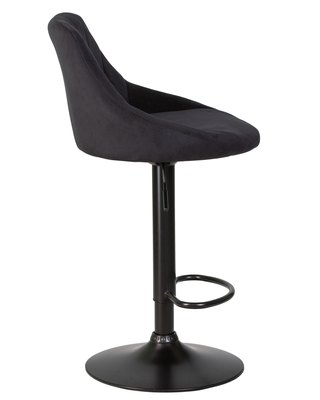 Стул барный DOBRIN Стул барный DOBRIN LOGAN BLACK, черный велюр (MJ9-101) арт. LM-5007_B-M_V-MJ9-101