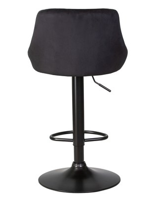 Стул барный DOBRIN Стул барный DOBRIN LOGAN BLACK, черный велюр (MJ9-101) арт. LM-5007_B-M_V-MJ9-101