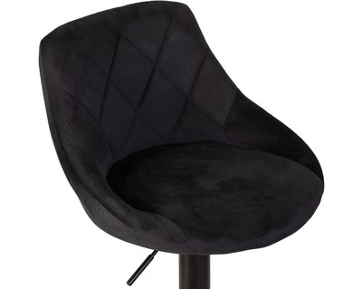 Стул барный DOBRIN Стул барный DOBRIN LOGAN BLACK, черный велюр (MJ9-101) арт. LM-5007_B-M_V-MJ9-101