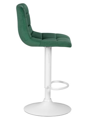 Стул барный DOBRIN Стул барный DOBRIN TAILOR WHITE, зеленый велюр (MJ9-88) арт. LM-5017_W-M_MJ9-88