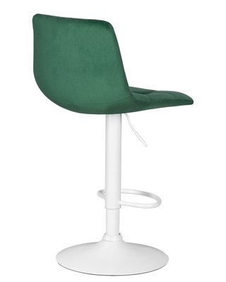 Стул барный DOBRIN Стул барный DOBRIN TAILOR WHITE, зеленый велюр (MJ9-88) арт. LM-5017_W-M_MJ9-88