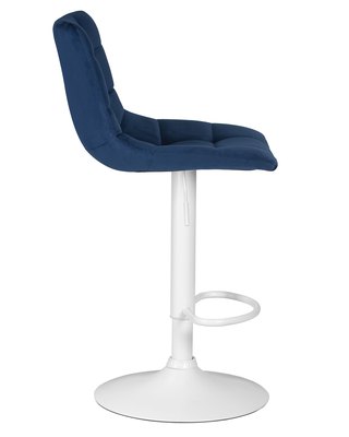 Стул барный DOBRIN Стул барный DOBRIN TAILOR WHITE, синий велюр (MJ9-117) арт. LM-5017_W-M_V-MJ9-117