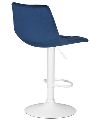 Стул барный DOBRIN Стул барный DOBRIN TAILOR WHITE, синий велюр (MJ9-117) арт. LM-5017_W-M_V-MJ9-117
