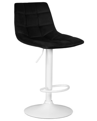 Стул барный DOBRIN Стул барный DOBRIN TAILOR WHITE, черный велюр (MJ9-101) арт. LM-5017_W-M_V-MJ9-101
