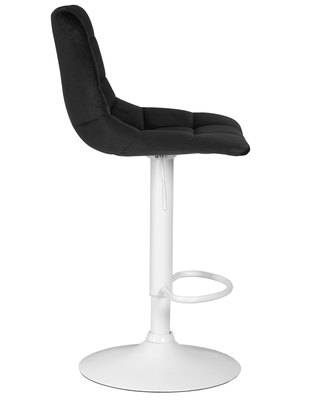 Стул барный DOBRIN Стул барный DOBRIN TAILOR WHITE, черный велюр (MJ9-101) арт. LM-5017_W-M_V-MJ9-101