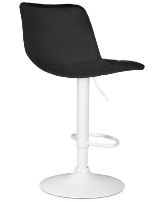 Стул барный DOBRIN Стул барный DOBRIN TAILOR WHITE, черный велюр (MJ9-101) арт. LM-5017_W-M_V-MJ9-101