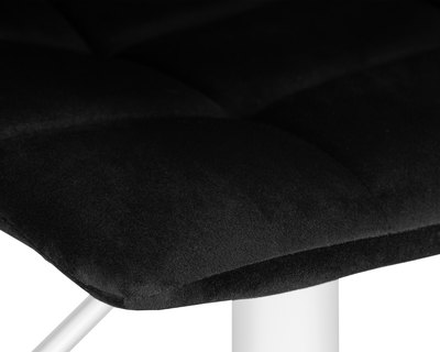 Стул барный DOBRIN Стул барный DOBRIN TAILOR WHITE, черный велюр (MJ9-101) арт. LM-5017_W-M_V-MJ9-101
