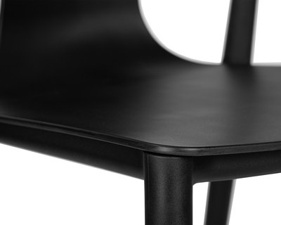 Стул DOBRIN Набор 4 шт Стул обеденный DOBRIN ADAM, черный арт. LMZL-PP669-N_B-_P-black