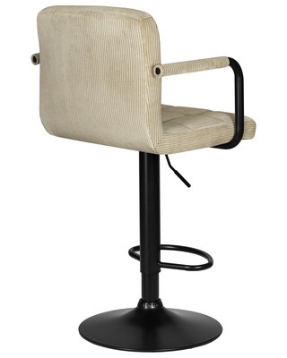 Стул барный DOBRIN Стул барный DOBRIN KRUGER ARM BLACK, бежевый вельвет (LAR-E2041-04) арт. LM-5011_B-M_VV-LAR-E2041-04