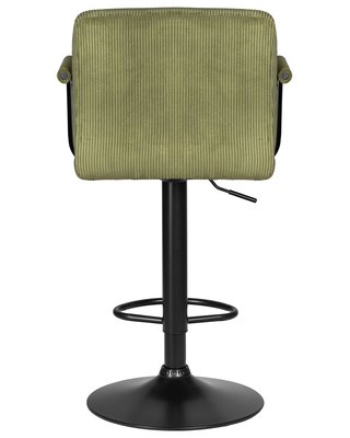 Стул барный DOBRIN Стул барный DOBRIN KRUGER ARM BLACK, зеленый вельвет (LAR-E2041-7) арт. LM-5011_B-M_VV-LAR-E2041-7