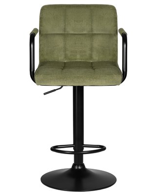 Стул барный DOBRIN Стул барный DOBRIN KRUGER ARM BLACK, зеленый вельвет (LAR-E2041-7) арт. LM-5011_B-M_VV-LAR-E2041-7