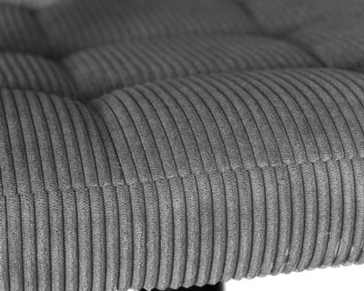 Стул барный DOBRIN Стул барный DOBRIN KRUGER ARM BLACK, серый вельвет (LAR-E2041-25) арт. LM-5011_B-M_VV-LAR-E2041-25