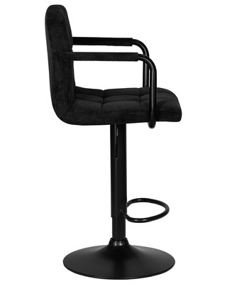 Стул барный DOBRIN Стул барный DOBRIN KRUGER ARM BLACK, черный вельвет (LAR-E2041-52) арт. LM-5011_B-M_VV-LAR-E2041-52