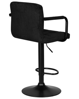 Стул барный DOBRIN Стул барный DOBRIN KRUGER ARM BLACK, черный вельвет (LAR-E2041-52) арт. LM-5011_B-M_VV-LAR-E2041-52