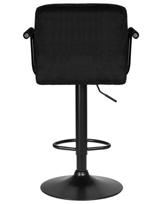 Стул барный DOBRIN Стул барный DOBRIN KRUGER ARM BLACK, черный вельвет (LAR-E2041-52) арт. LM-5011_B-M_VV-LAR-E2041-52
