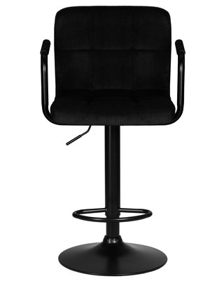 Стул барный DOBRIN Стул барный DOBRIN KRUGER ARM BLACK, черный вельвет (LAR-E2041-52) арт. LM-5011_B-M_VV-LAR-E2041-52