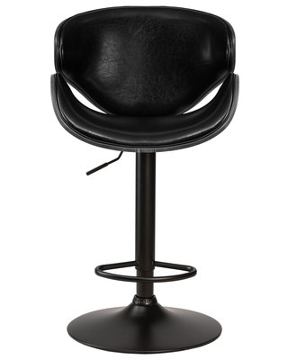 Стул барный DOBRIN Стул барный DOBRIN KARTER BLACK, коричневый орех дерево (BWW), черный PU арт. LMZ-4905_B-M_EL-black