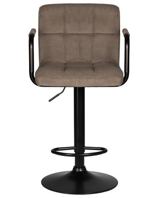 Стул барный DOBRIN Набор 2 шт Стул барный DOBRIN KRUGER ARM BLACK, какао вельвет (LAR-E2041-05) арт. LM-5011-N_B-M_VV-LAR-E2041-05