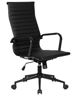 Кресло руководителя DOBRIN Офисное кресло для руководителей DOBRIN CLARK SIMPLE BLACK, чёрный арт. LMR-101B_B-M_EL-black