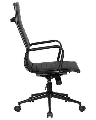 Кресло руководителя DOBRIN Офисное кресло для руководителей DOBRIN CLARK SIMPLE BLACK, чёрный арт. LMR-101B_B-M_EL-black