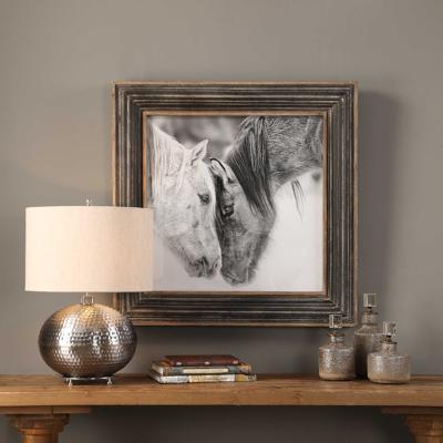 Абажур Uttermost Картина КУСТОМ БЛЭК ЭНД ВАЙТ ХОРС/CUSTOM BLACK AND WHITE HORSES арт. ZN-410435