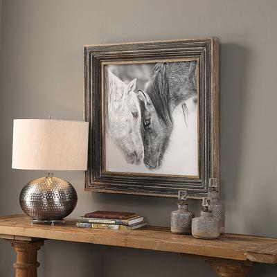 Абажур Uttermost Картина КУСТОМ БЛЭК ЭНД ВАЙТ ХОРС/CUSTOM BLACK AND WHITE HORSES арт. ZN-410435