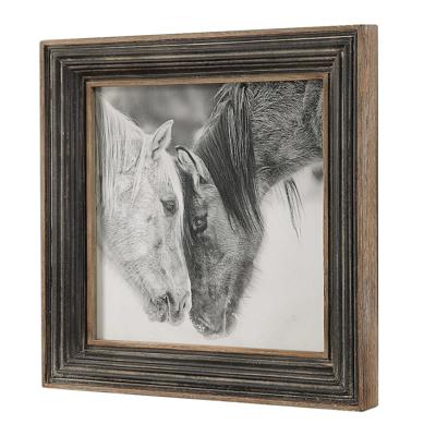 Абажур Uttermost Картина КУСТОМ БЛЭК ЭНД ВАЙТ ХОРС/CUSTOM BLACK AND WHITE HORSES арт. ZN-410435