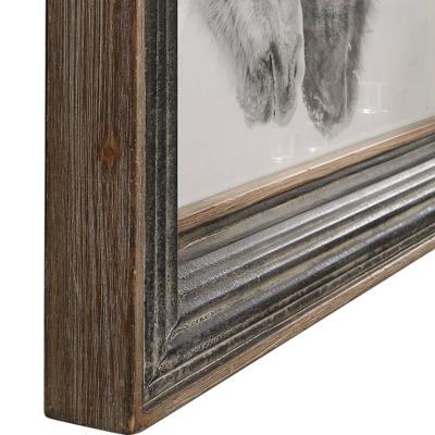 Абажур Uttermost Картина КУСТОМ БЛЭК ЭНД ВАЙТ ХОРС/CUSTOM BLACK AND WHITE HORSES арт. ZN-410435