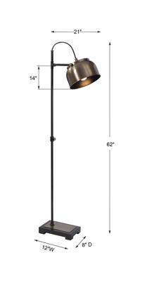 Абажур Uttermost Торшер БЕССЕМЕР/BESSEMER арт. ZN-418868