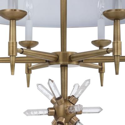 Абажур Uttermost Люстра СТАР КЬЮАРТЗ ПЕНДАНТ АНТИКЬЮ БРАСС/Star Quartz, 6 Lt Pendant - Antique Brass арт. ZN-410470