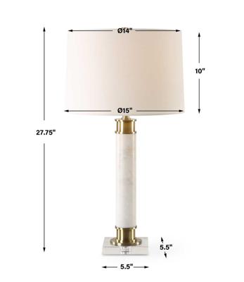 Абажур Uttermost Лампа настольная ПЛИНТ/Plinth арт. ZN-410492