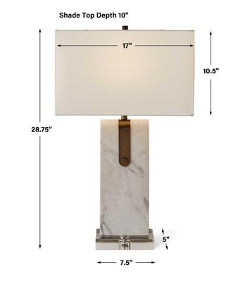 Абажур Uttermost Лампа настольная БЕЛТЕД/Belted арт. ZN-410549