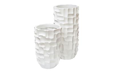Кашпо Garda Decor ZS-C787-27 Кашпо 33*33*69см цвет белый арт. ZS-C787-27