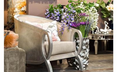 Кашпо Garda Decor ZS-C847-19 Кашпо 30*30*48см цвет серебро арт. ZS-C847-19
