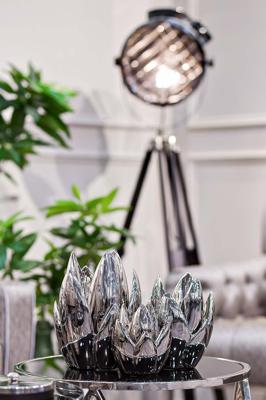 Подсвечник Garda Decor 10K8152A Подсвечник серебряный 16,5*16,5*24 арт. 10K8152A