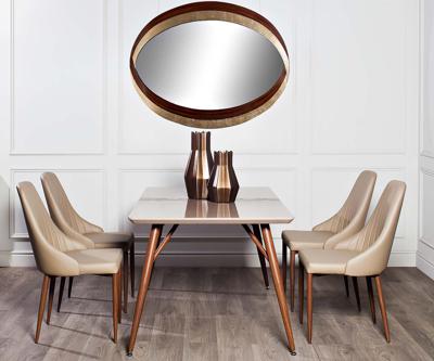 Мебель Garda Decor 30C-905 Стул экокожа бежевая 44*58*90см (2) арт. 30C-905