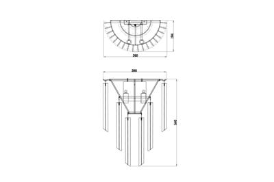 Бра Garda Decor 20MB3399-2 Бра 39*20*h.54 см арт. 20MB3399-2
