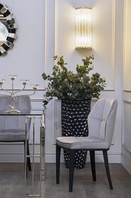 Кашпо Garda Decor ZS-C785BL-34 Кашпо 36*36*86см цвет жемчужно-черный арт. ZS-C785BL-34
