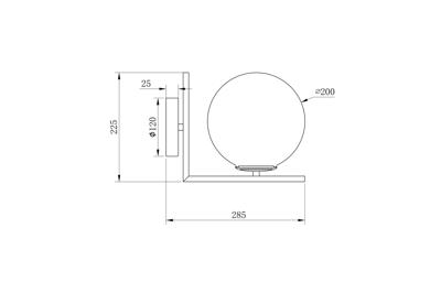 Бра Garda Decor K2KW-825BR Бра 20*28*25см арт. K2KW-825BR