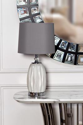 Лампа Garda Decor 22-87755 Лампа настольная плафон светло-серый d30*62см (2) арт. 22-87755