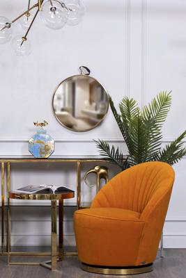 Стол журнальный Garda Decor 47ED-ET031GOLD	Стол журнальный прозр.стекло/золото d.50*55см арт. 47ED-ET031GOLD