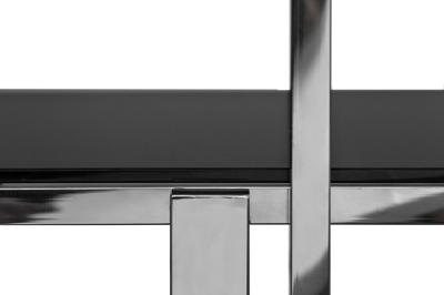 Мебель Garda Decor 13RXSH3052-SILVER Стеллаж стекло черн./серебро 100*38*200см арт. 13RXSH3052-SILVER